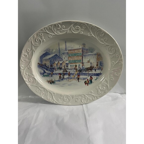 2011 Proctor & Gamble 16" Christmas Dinner Platter, CINCINNATI, OH - Picture 1 of 5